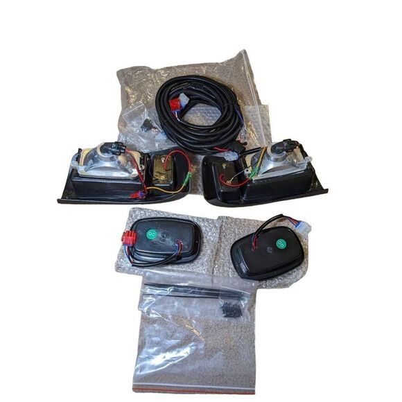 Headlight and tail light replacement kit for 93 and up golf club cart - Picture 4 of 9